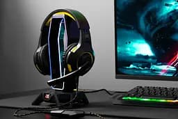 Наушники игровые 2E GAMING HG300 Black, mini-jack/dual 3.5mm, LED, 2м - мініатюра 2