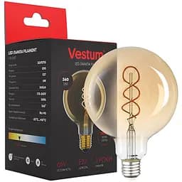Филаментная лампа Vestum винтаж golden twist G95 Е27 6Вт 220V 2500К 1-VS-2507