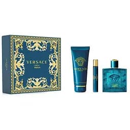 Набор Versace Eros Parfum 100 мл + 10 мл, 150 мл гель для душа