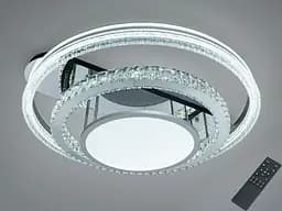 Стельова люстра LED Diasha 8818/800+600+400 хром 195W до 33 м²
