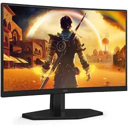 Монітор TFT 23.6" AOC C24G42E, VA, 180Гц, вигнутий, 2хHDMI, DP, колонки, чорно-червоний (C24G42E)