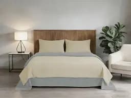 Комплект постільної білизни Soho сімейний Beige/Light gray 150х200 см (PATTERN 19-F) - мініатюра 2