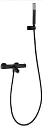 Термостатичний змішувач для ванни Imex Monza з душовим набором чорний матовий BTM039-4NG Чорний матовий