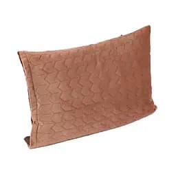 Чехол на подушку Руно Cappuccino на молнии, стеганый микрофайбер+велюр, 50х70 см, коричневый (382.55_Cappuccino)