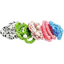 Набір резинок для волосся La-beauty 0303-1075 різнокольорові, 20 штук, з намистиною