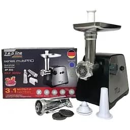 Электромясорубка Zepline ZP-002 с реверсом и насадками для томатного сока 3000 Вт