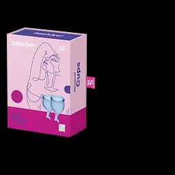 Менструальні чаші Satisfyer Feel Secure 2 шт. сині - мініатюра 2