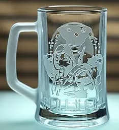 Пивний кухоль 660 мл STALKER 2 з гравіюванням подарунок бокал для фаната зони Сталкер