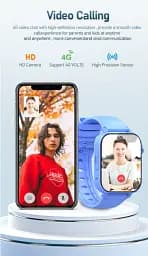 Смарт годинник-телефон дитячі Wonlex KT36 Original з відеодзвінком WI-FI GPS SIM-карта Blue (18346) - мініатюра 7