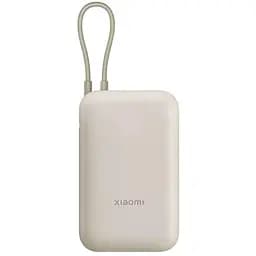 Портативний акумулятор Xiaomi 10000 mAh Integrated Cable (BHR9072GL / P15ZM) tan - мініатюра 2