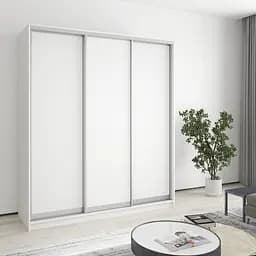 Шкаф-купе трехдверный MebelStar Стандарт AL 3ДСП 180x60x240 см Аляска белый (MBS-1477)