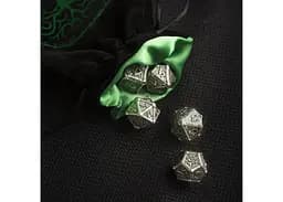 Мішечок для кубиків Q-Workshop Forest Black & green Velour Dice Bag (BFOR202) - мініатюра 3