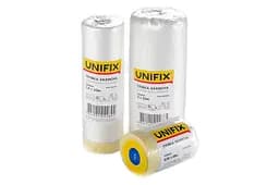 Плівка захисна з малярною стрічкою будівельна Unifix 0.55 х 20 м - мініатюра 2