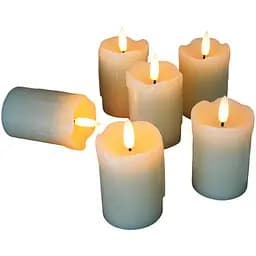 Безполум'яні свічки Homemory з пультом дистанційного керування, світлодіодні 6 шт.