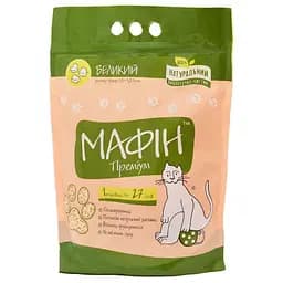 Бентонітовий наповнювач для котячого туалету Мафін Преміум Великий 4 кг - мініатюра 2