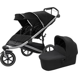 Дитяча коляска Thule Urban Glide2 Double Black з люлькою (TH 10101951-20110748)