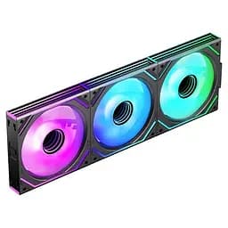 Вентилятор для ПК Jungle Leopard Interstellar-V2 Daisy Chain RGB 120 мм, комплект із 3 шт., 1850 об/хв/68 CFM/2,4 мм H2O/24