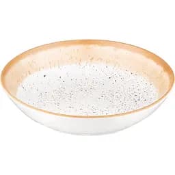 Тарілка супова Ardesto Siena 790 мл 20 см біло-жовта (AR2920SBG)