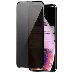 Захисне скло Privacy 5D (тех.пак) для Apple iPhone 11 Pro Max / XS Max (6.5) Чорний