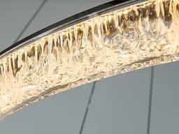 Сучасна підвісна LED люстра Diasha 1712/800+600+400BK з трьома кільцями, чорна, 125 W, освітлення 10-25 м2 - мініатюра 5