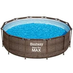 Каркасный бассейн Bestway 56709 мега большой размер 366 x 100 см с фильтрующим насосом и лестницей