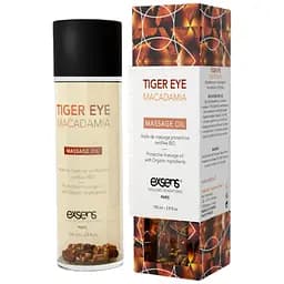 Массажное масло Exsens Tiger Eye Macadamia защита с тигровым глазом, натуральное 100 мл