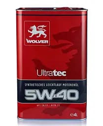 Автомобільна моторна олива WOLVER Ultratec 5W-40 4л