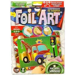 Набор креативного творчества Danko Toys Аппликация FAR-01-01…10 цветная фольга Машина