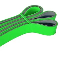 Гумка для фітнесу і кроссфіту PowerPlay 4116 Double Colors Зелено/Сіра (16-32 кг) (PP_4116_Green_(16-32kg)) - мініатюра 2