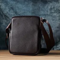 Чоловіча вертикальна сумка з натуральної шкіри Vintage 17х21х3,5 см sum0027473 - мініатюра 10