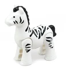 Игрушка-трещотка Kiddieland Дикие животные Зебра (057059)