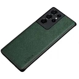 Чохол Aioria Cross Pattern Case для Samsung Galaxy S21 Ultra Green