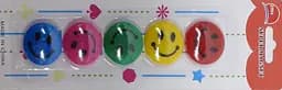 Магнитка Смайл разноцветный, 30 мм, 5 шт.