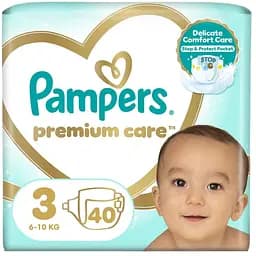 Подгузники Pampers Premium Care Midi Размер 3 (6-10 кг) 40 шт (8001090379337)
