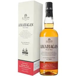 Віскі Amahagan Edition No.2 Red Wine Wood Finish Blended Malt Japanese Whisky 47% 0.7 л