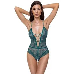 Боди Cottelli Collection Lingerie Ouvert XL бирюзовый