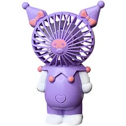Дитячий портативний USB-вентилятор Куромі бузковий (6829)