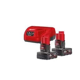 Енергокомплект Li-Ion MILWAUKEE, M12 NRG-602 (ЗУ С12 С, 2х6Аг B6) - мініатюра 2