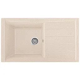 Мийка кухонна Valetti 19N гранітна 840х495 мм бежева