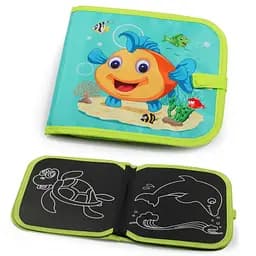 Дощечка для рисования 28056 на липучке и с мелом Рыбка