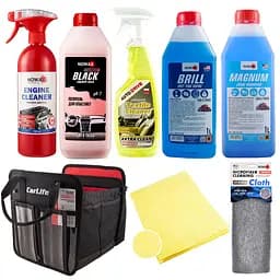 Набір для догляду за машиною з органайзером Carlife (na_63)