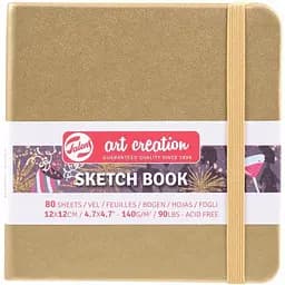 Блокнот для графіки Royal Talens Art Creation 12х12 см 140г/м2 80л White Gold