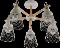 Люстра декоративна V XA1557-5 WH+WOOD - мініатюра 2