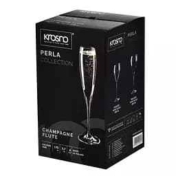 Набір келихів для шампанського Krosno Perla Elegance, скло, 170 мл, 4 шт. (911717) - мініатюра 3