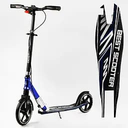 Самокат Best Scooter складаний Від 3 до 16 років Чорно-синій 000231302 - мініатюра 2