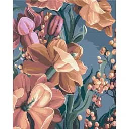 Картина по номерам Brushme Стилизованная матиола. Диптих 2 © Yana Biluhina 40x50 см