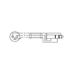 Балансний аудіокабель Jack 6.3 Stereo — XLR Female Roxtone SMX-J220-L5 5 м - мініатюра 3
