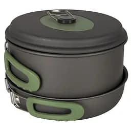 Набір посуду Bo-Camp Explorer 3 Pieces Hard Anodized Grey/Green (2200239) - мініатюра 2