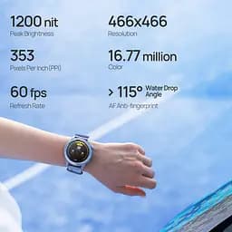 Mibro Смарт-часи GS Active 2 46мм, 1.32", 466x466, AMOLED, BT 5.3, GPS, 5 ATM, ліловий - мініатюра 9