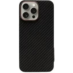 Карбоновий чохол CasePro Premium Carbon Case with MagSafe Black для iPhone 15